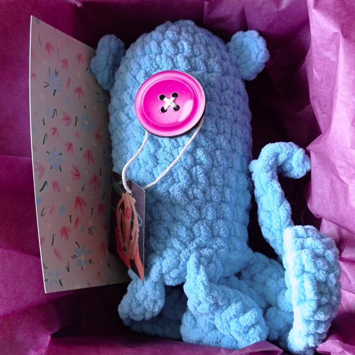 Coraline squid doll plush crochet 10 inches