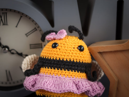 Crochet bee stuffed animal - Bumblebee plush, Christmas gift, Birthday gift for toddler, Gift for kids